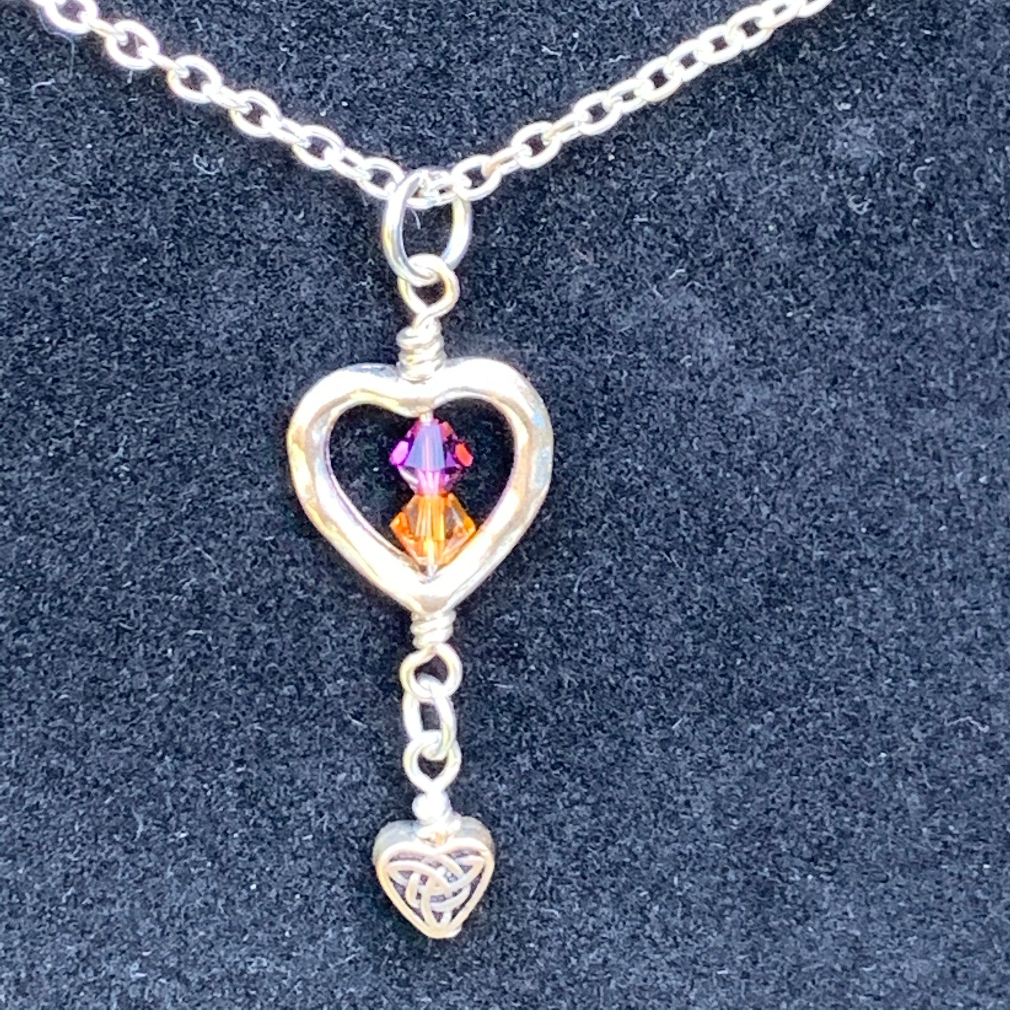 Swarovski ‘Birth Stone’ Heart Necklace