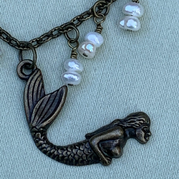 Mermaid with Pearls Necklace