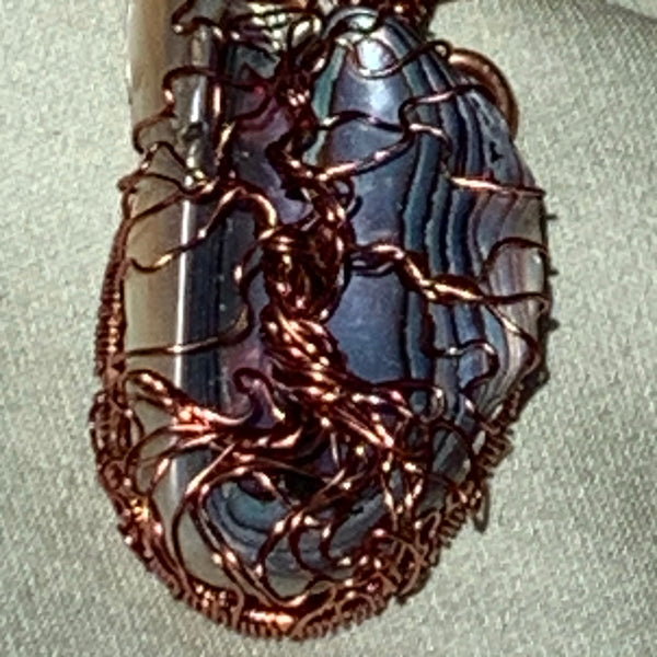 Abalone with Tree of Life Necklace