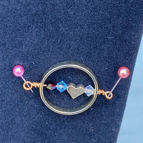 Swarovski’Birth Stone’ Inline Circle Necklace