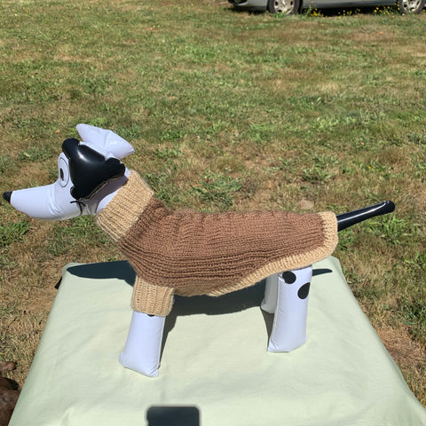 Mocha Latte Dog Sweater Small