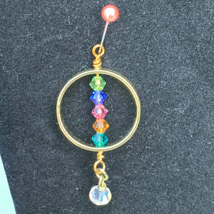 Swarovski ‘Birth Stone’ Circle Dangle Necklace