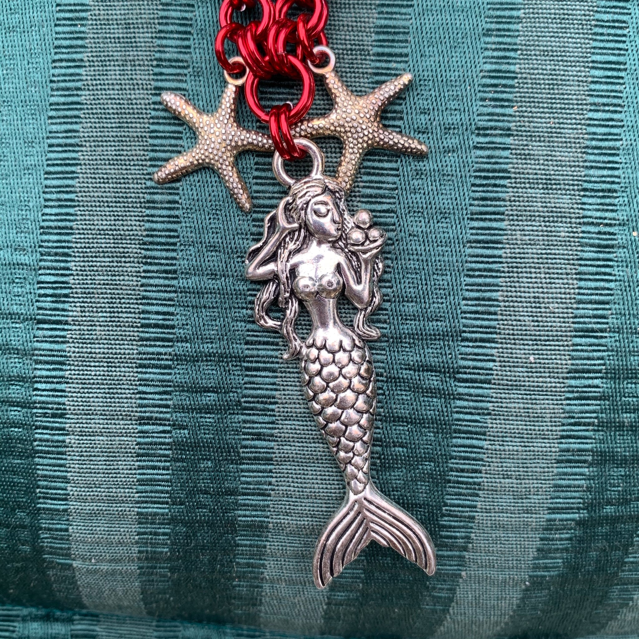 Mermaid and Chainmaille Necklace