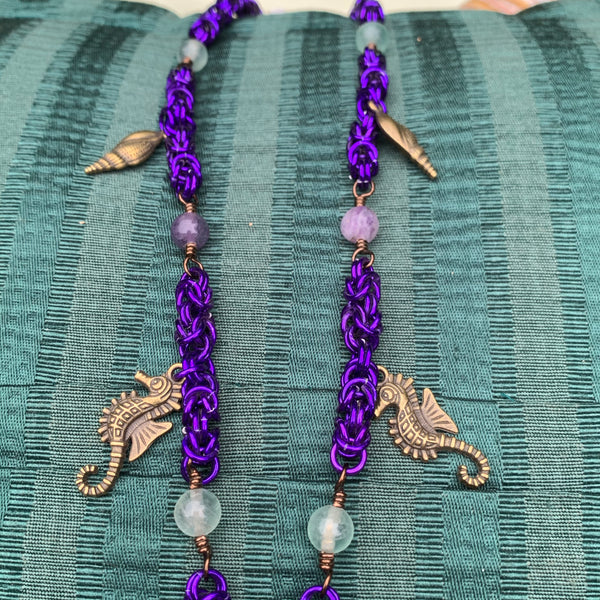 Mermaid and Chainmaille Necklace
