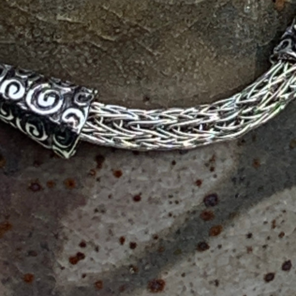 Viking Knit and Beaded Bracelet